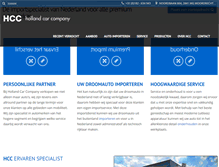 Tablet Screenshot of hollandcarcompany.nl